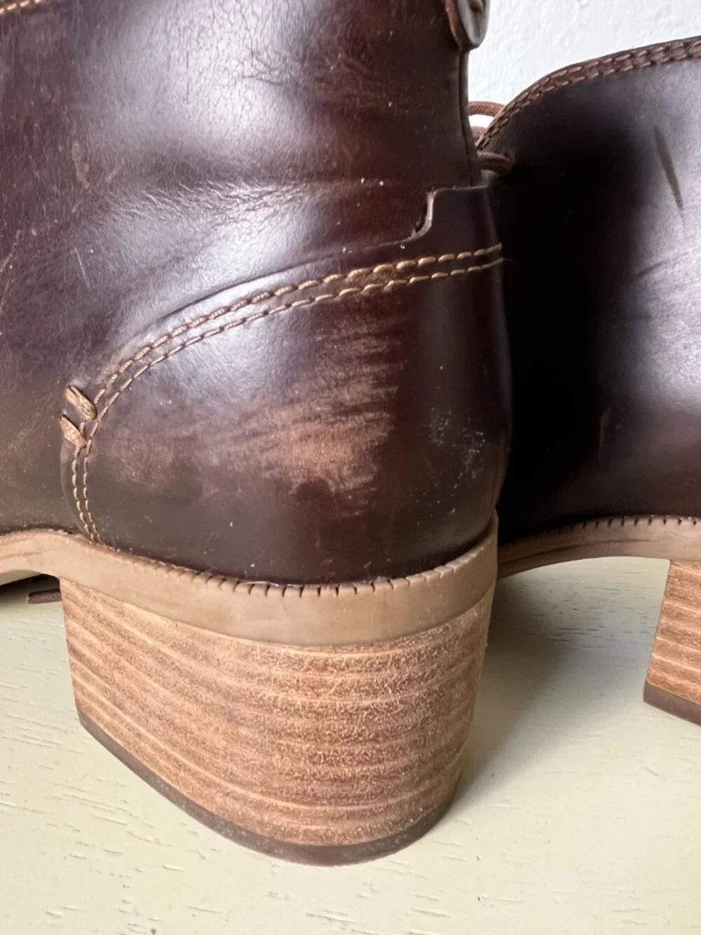 Clarks Maypearl Flora Leather Booties